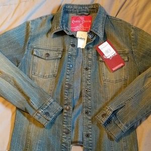 Rustic Denim Jean Jacket medium nwt
